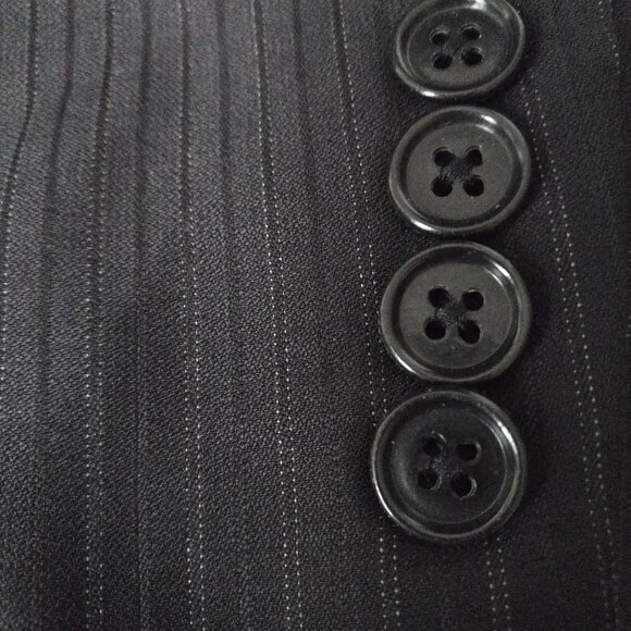 Calvin Klein 2 Piece Pinstriped Black Suit - Picture 8 of 8